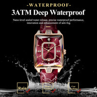 POEDAGAR High-Quality Luxury Women Watch Waterproof Leather Quartz reloj + Box