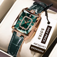 POEDAGAR High-Quality Luxury Women Watch Waterproof Leather Quartz reloj + Box