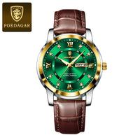 POEDAGAR Men’s Luxury Quartz – Week & Date Elegance