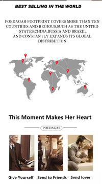 POEDAGAR Luxury Diamond Women Watch Waterproof Stainless Steel Quartz reloj + Box