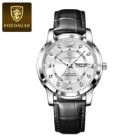 POEDAGAR Men’s Luxury Quartz – Week & Date Elegance