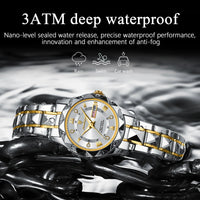 POEDAGAR Elegant Women Quartz Watch – Waterproof & Luminous Stainless Steel reloj + Box