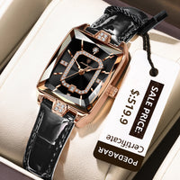 POEDAGAR High-Quality Luxury Women Watch Waterproof Leather Quartz reloj + Box