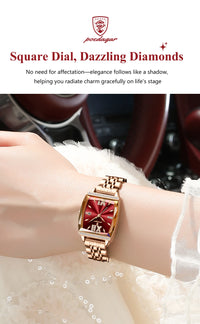 POEDAGAR Luxury Diamond Women Watch Waterproof Stainless Steel Quartz reloj + Box
